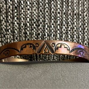 Engraved Copper Bracelet